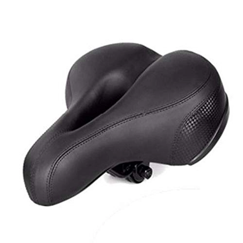 Sièges VTT : Selle de vélo confortable, réfléchissante, résistante aux chocs, respirante, pour VTT, siège de vélo de plein air, cadeau pour homme et femme (taille unique ; couleur : noir)