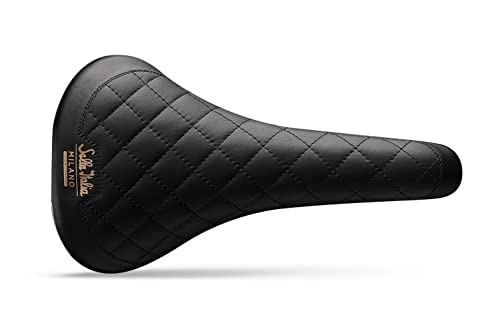 Sièges VTT : selle ITALIA 307256880 Bonnie Flite Saddle Black Leather Unisex-Adult