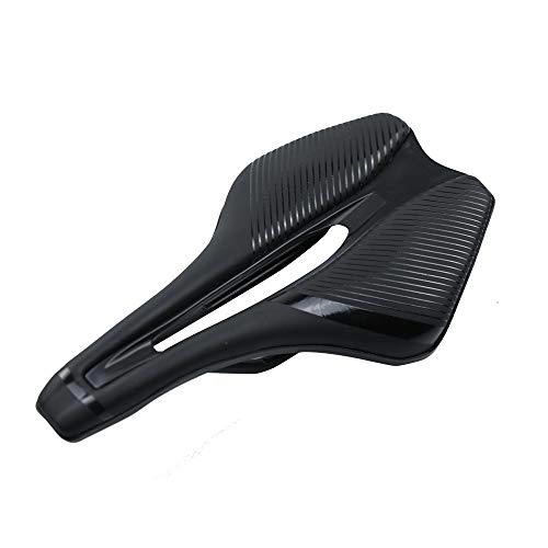 Sièges VTT : Selle Velo Bicycle Soft Soft Saddle Mountain Road Bike Cycling Wide Seat Cushion Road / MTB Bike en Carbone Seat siège MTB Selle VTT (Color : Black)