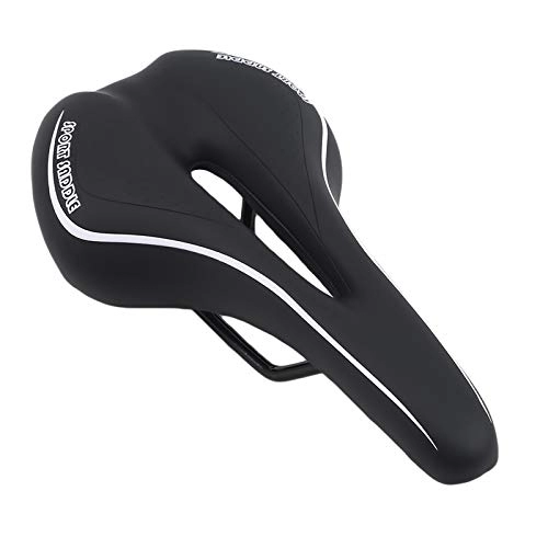 Sièges VTT : Selle Velo Bicyclette VTT Saddle Cushion Bicycle Hollow Saddle Cycling Road Mountain Bike siège Bicycle Accessoires Selle VTT (Color : Black)