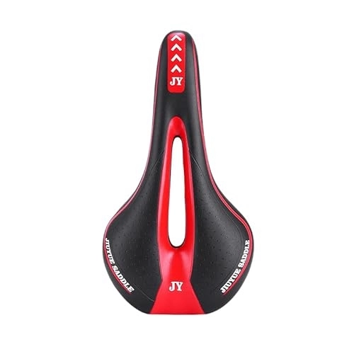 Sièges VTT : Selle Velo Vélo supplémentaire VTT Saddle Cushion Bicycle Hollow Saddle Confortable Cycling Road Mountain Bike siège Bicycle Accessoires Selle VTT (Color : Red)