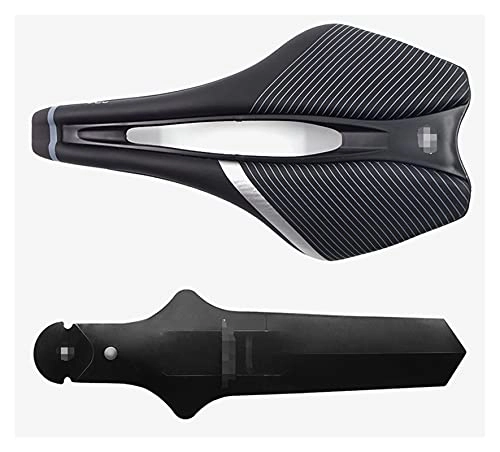 Sièges VTT : YANGSTOR Fit for Bicycle Selle pour Hommes Femmes Route Hors Route MTB Mountain VTT Selle Lightweight Cycling Course Race (Color : Black-Silver-1)