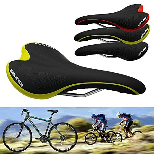 Asientos de bicicleta de montaña : AUTOKS Sillines de Bicicleta - Sillines de Bicicleta de montaña Ciclo MTB Cojn de Bicicleta Sports Soft Cushions Gel Pad Seat (Verde)
