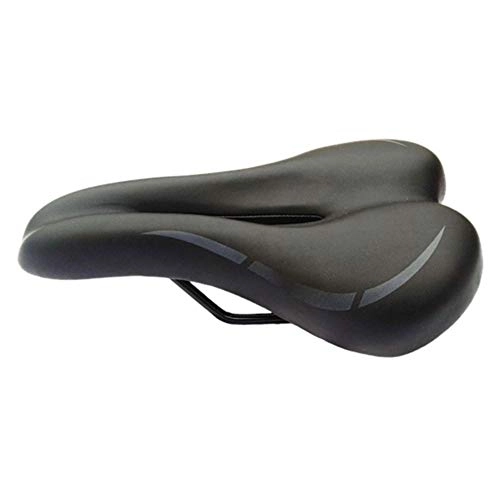 Asientos de bicicleta de montaña : DINGGUANGHE-CUP Sillines de Bicicleta de montaña Asiento cómodo sillín MTB Silla de Montar Negro Profesional (Color : Black)