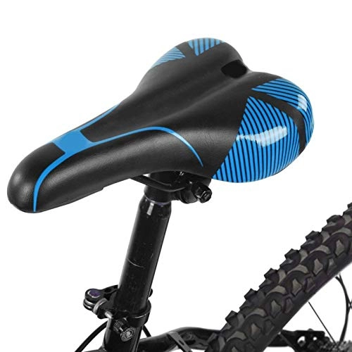 Asientos de bicicleta de montaña : FOLOSAFENAR Esponja Antideslizante Asiento de Bicicleta Accesorio de Repuesto Equipo de Bicicleta de montaña Mano de Obra Exquisita Robusto Duradero para(Blue, 113 Saddle)