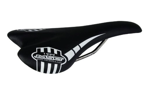 Asientos de bicicleta de montaña : MSC Bikes VD092 - Sillín composite de ciclismo, 280 x 140 mm, color blanco / negro