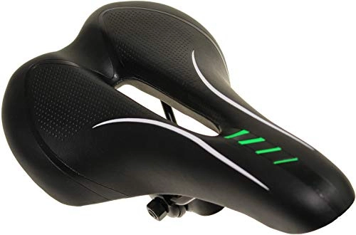Asientos de bicicleta de montaña : P4B Sport 1.0 MTB - Sillín de Bicicleta (276 x 160 mm), Color Negro, Blanco y Verde