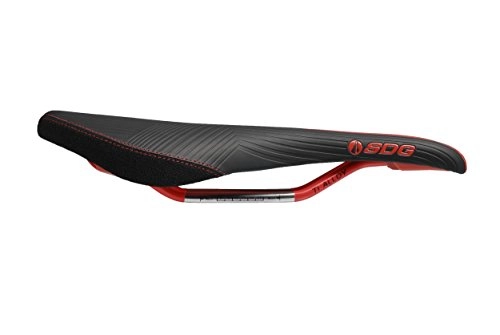 Asientos de bicicleta de montaña : SDG Duster MTN sillín de Bicicleta de montaña Unisex, Color Negro / Rojo