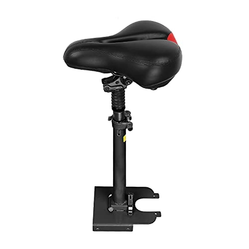 Asientos de bicicleta de montaña : VOLOHAS Flycoo2 Sillín Amortiguador Ajustable Altura Plegable para Xiaomi M365 / 1S / Essential Lite Absorbente los golpes Cojín Silla Asiento (Negro)