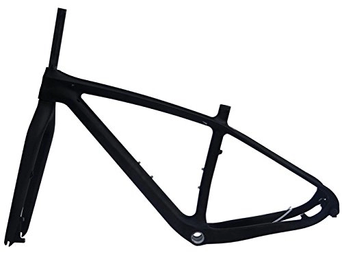 Cuadros de bicicleta de montaña : Carbono Mate 29er MTB Bicicleta de montaña Marco (para BSA), 15, 5 "+ Tenedor