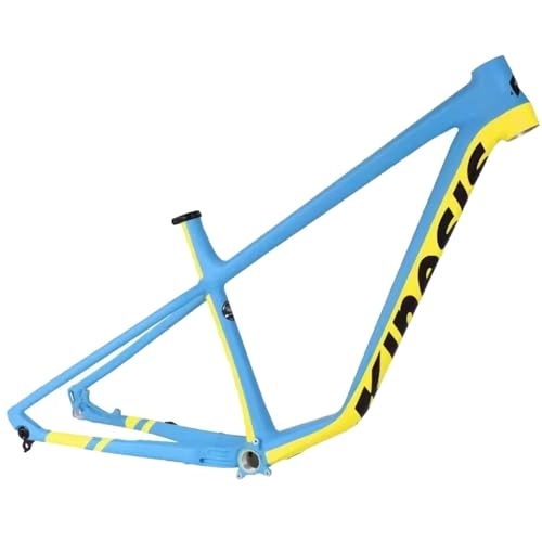 Cuadros de bicicleta de montaña : Cuadro MTB 27.5er 29er Cuadro De Bicicleta De Montaña Rígida 15 '' 17 '' Cuadro De Bicicleta De Montaña Allo De Aluminio Completo Eje Pasante 12 * 148 Mm Enrutamiento Interno ( Color : Blue , Size : 2
