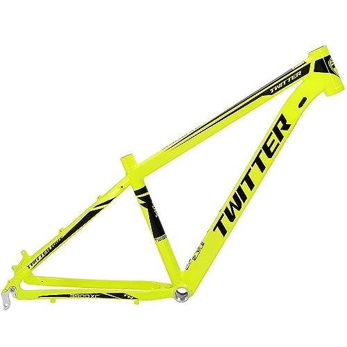 Cuadros de bicicleta de montaña : Cuadro MTB 29er Aleación De Aluminio 15 '' / 17'' / 19 '' Freno De Disco Cuadro De Bicicleta Eje De Liberación Rápida Cuadro De Bicicleta De Montaña 135 Mm ( Color : Fluorescent yellow , Size : 29x15'' )