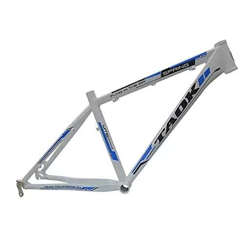 Cuadros de bicicleta de montaña : DFNBVDRR 26er 16.5'' Aleación De Aluminio Cuadro De Bicicleta De Montaña Liberación Rápido 135mm Freno De Disco Cuadro MTB BB68 Pedalier (Color : White, Size : 26X16.5in)