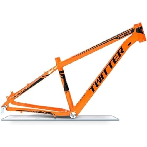 Cuadros de bicicleta de montaña : DHNCBGFZ 27.5er 29er Cuadro De Bicicleta Montaña Hardtail XC Freno Disco Marco Aleación Aluminio 15.5 '' / 17'' / 19 ''Marco MTB QR 9x135mm Enrutamiento Interno (Color : Orange, Size : 29x17'')