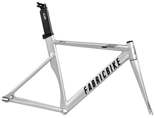 Cuadros de bicicleta de montaña : FabricBike Aero - Cuadro para Bicicleta Fixie, Fixed Gear, Single Speed, Cuadro de Aluminio y Horquilla de Carbono, 5 Colores, 3 Tallas, 2, 145g (Talla M) (Space Grey & Black, L-58cm)