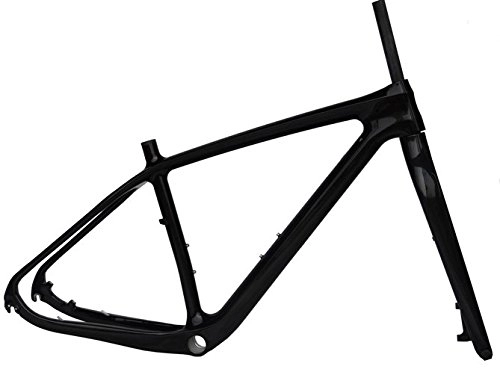 Cuadros de bicicleta de montaña : Flyxii Full Carbon 3 K 29er MTB Bicicleta de montaña bicicleta Frame 19 "+ Tenedor