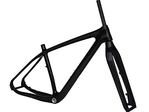 Cuadros de bicicleta de montaña : Flyxii Full Carbon Ud 29er MTB Bicicleta de montaña bicicleta Frame 15.5+ Tenedor
