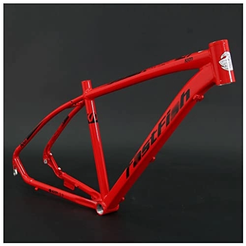 Cuadros de bicicleta de montaña : HerfsT Cuadro MTB 29er Marco rígido de aleación de Aluminio para Bicicleta de montaña Cuadro rígido con Freno de Disco XC de 17 '' QR 135 mm, con Auriculares (Color: Rojo, Tamaño: 29x17'')