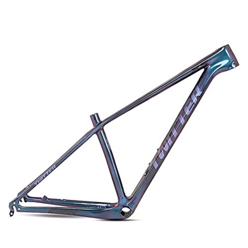 Cuadros de bicicleta de montaña : HIMALO Bicicleta De Montaña Cuadro De Fibra De Carbono 27, 5er 29er 15'' / 17'' / 19'' Cuadro Rígido De MTB Freno De Disco QR De 135mm Enrutamiento Interno XC Am (Color : Blauw, Size : 27.5 * 17'')