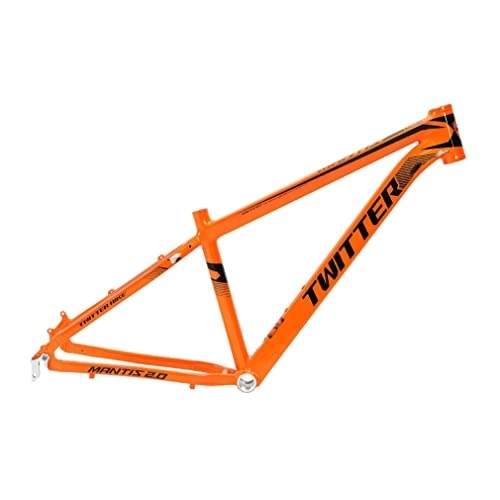 Cuadros de bicicleta de montaña : HIMALO Cuadro De Bicicleta De Montaña Rígido 27, 5 / 29er Aleación De Aluminio XC MTB Marco 15'' / 17'' / 19'' QR 9x135mm Marco De Freno De Disco Enrutamiento Interno (Color : Orange, Size : 27.5 * 17'')