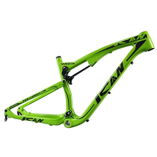 Cuadros de bicicleta de montaña : ICAN 27.5er / 650B para Bicicleta de montaña suspensin de Fibra de Carbono Marco 142mm Thru Eje y 135mm QR Intercambiables
