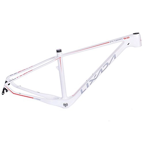 Cuadros de bicicleta de montaña : Lixada ' 15, 5"Carbon Fiber para Bicicleta MTB Mountain Bike Marco para 27, 5ruedas, Wei