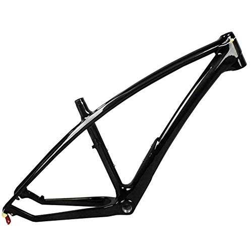Cuadros de bicicleta de montaña : LJHBC T800 Bicycle Frame Soporte para Bicicletas de montaña Diseño de enrutamiento Interno Grupo de Cuadro de Freno de Disco 27.5ER (Color : Black, Size : 27.5x17.5in)