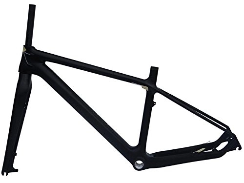 Cuadros de bicicleta de montaña : Mate de carbono MTB bicicleta de montaña Marco (para BSA) 17 "+ Tenedor