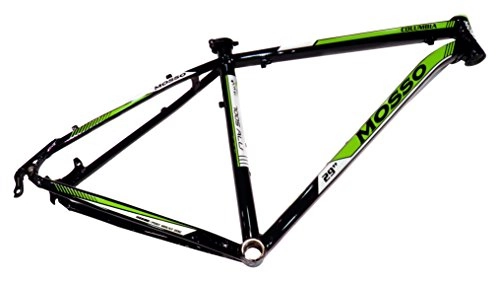 Cuadros de bicicleta de montaña : Mosso MTB 2932TB - Cuadro, Color Negro / Verde, Talla 19"