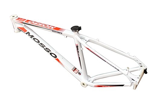 Cuadros de bicicleta de montaña : Mosso MTB 7530 TB - Cuadro, Color Blanco / Rojo, Talla 17
