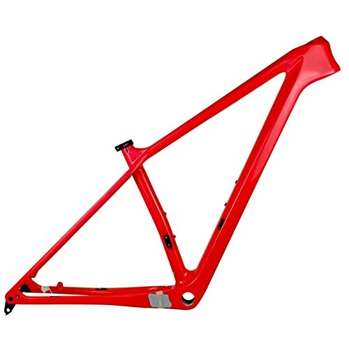 Cuadros de bicicleta de montaña : PPLAS 2021 Nuevo Marco de Carbono MTB 27.5er 29er Marco de Bicicleta de montaña de Carbono 148x12mm o 142 * 12 mm MARCHOS DE Bicicleta MTB (Color : Red Color, Size : 15in Glossy 142x12)