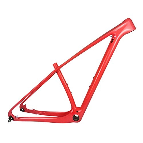 Cuadros de bicicleta de montaña : PPLAS Marco de Bicicleta de Carbono de 29er MTB 135x9 QR o 142x12 Marco de Bicicleta de montaña de Carbono MTB Marco de Bicicleta MTB (Color : Red Glossy, Size : 20 21 Inch (185cm Above))