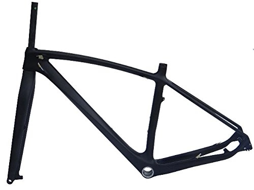 Cuadros de bicicleta de montaña : UD carbone mat Cadre vélo VTT (29er pour bb30) 43, 2 cm Fourchette Axe 15 mm