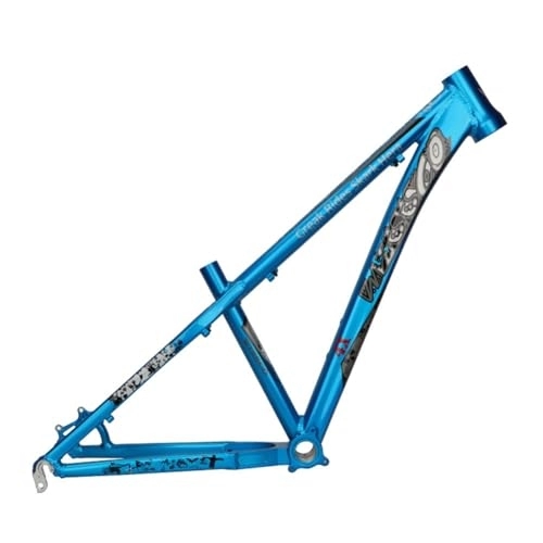 Cuadros de bicicleta de montaña : ZFF 26 27.5er Cuadro De Bicicleta De Montaña 14'' Aleación De Aluminio DJ Am XC Cuadro MTB Freno De Disco QR 135MM Enrutamiento Interno 2250g (Color : Blue, Size : 14'')