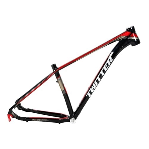 Cuadros de bicicleta de montaña : ZFF Cuadro De Bicicleta De Montaña 27.5 29er Aleación De Aluminio Hardtail Cuadro MTB 17'' QR 135mm Cuadro XC Freno De Disco Enrutamiento Interno (Color : Black-Red, Size : 15'')