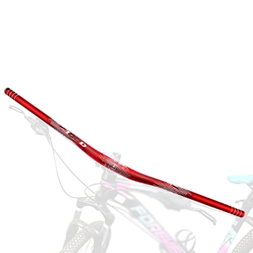 Manillares de bicicleta de montaña : DFNBVDRR Manillar De Bicicleta De Montaña 31, 8mm Manillar MTB Rise 33.5mm Aleación De Aluminio 780mm 800mm Manillar Extra Largo para Descenso Am / XC / FR (Color : Red, Size : 800mm)
