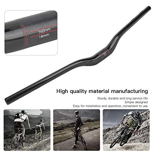 Manillares de bicicleta de montaña : Keenso T800 - Manillar para bicicleta de montaña (fibra de carbono, 760 x 35 mm)