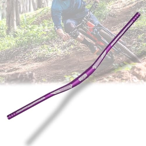 Manillares de bicicleta de montaña : Manillar De Bicicleta De Montaña Longitud 620mm 720mm 780mm 800mm Extra Largo Aleación De Aluminio Manillar De Bicicleta Con Forma De Golondrina Para XC DH (Color : Purple, Size : 800mm)