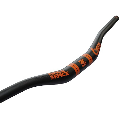Manillares de bicicleta de montaña : Race Face Sixc-Manillar para Bicicleta Unisex, Carbono / Orange