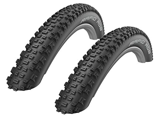 Neumáticos de bicicleta de montaña : 2 x Schwalbe Rapid Rob Neumático de la bicicleta Abrigo Cubierta 29 x 2.25 - 57-622 - 01022905S2