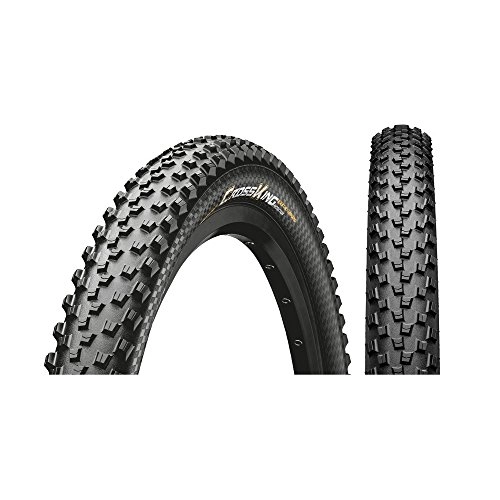 Neumáticos de bicicleta de montaña : Continental Cross King Wire Neumáticos para Bicicleta, Unisex Adulto, Negro, 50-559