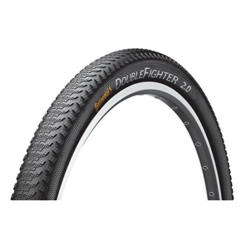 Neumáticos de bicicleta de montaña : Continental MTB, Llanta para bicicleta Double Fighter II, Negro