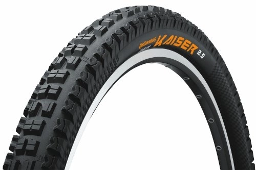 Neumáticos de bicicleta de montaña : Continental MTB-Reifen Der Kaiser 2.5 Neumáticos para Bicicleta, Unisex, Negro, 26 x 2, 5