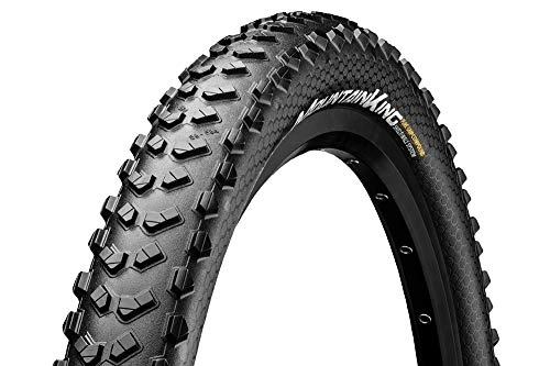 Neumáticos de bicicleta de montaña : Continental Neumático 27, 5 x 2, 30 (58-584) Mountain King² Performance T.Ready Easy Bicicleta, Unisex, Negro