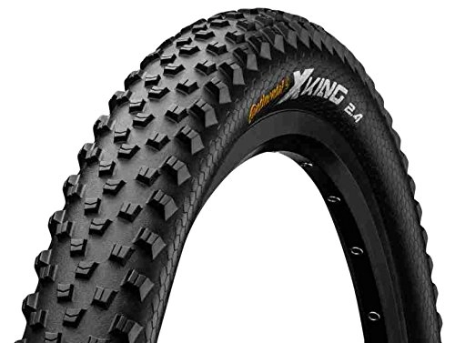 Neumáticos de bicicleta de montaña : Continental X King Performance - Cubierta de neumático para Bicicleta de montaña Negro Negro Talla:26 x 2, 4