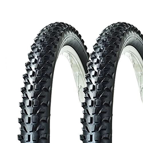 Neumáticos de bicicleta de montaña : Ecovelò 2 Copertoni 26 X 2.10 2 neumáticos MTB 26 x 2, 10 (54-559), Unisex Adulto, Negro, Talla única