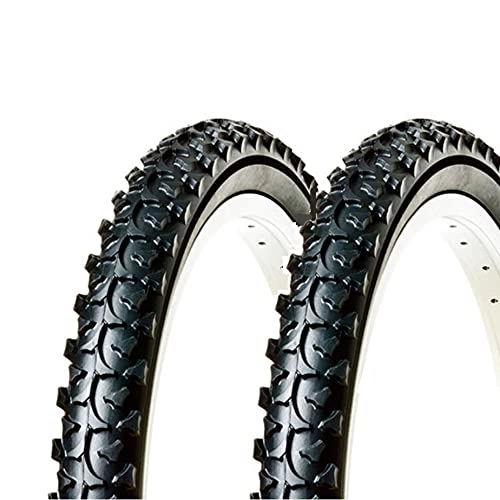 Neumáticos de bicicleta de montaña : Ecovelò Pneumatici 20 X 1.95 2 neumáticos MTB 20 x 1, 95 (50-406), Unisex Adulto, Negro, Talla única