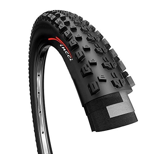 Neumáticos de bicicleta de montaña : Fincci 26 x 1.95 Pulgados 50-559 Plegable Cubierta para MTB Montaña Fuera del Camino Hibrida Bici Bicicleta