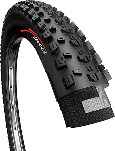 Neumáticos de bicicleta de montaña : Fincci 26 x 2, 25 Pulgadas 57-559 Plegable Cubierta para MTB Montaña Fuera del Camino Hibrida Bici Bicicleta