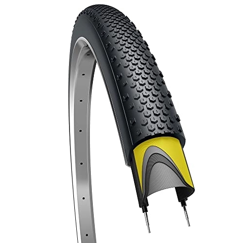Neumáticos de bicicleta de montaña : Fincci Cubierta 700x38c Gravel 40-622 Cubiertas con 1mm Antipinchazos para Eléctrica Carretera Hibrida Turismo Bici MTB Bicicleta con Neumatico 700 x 38c